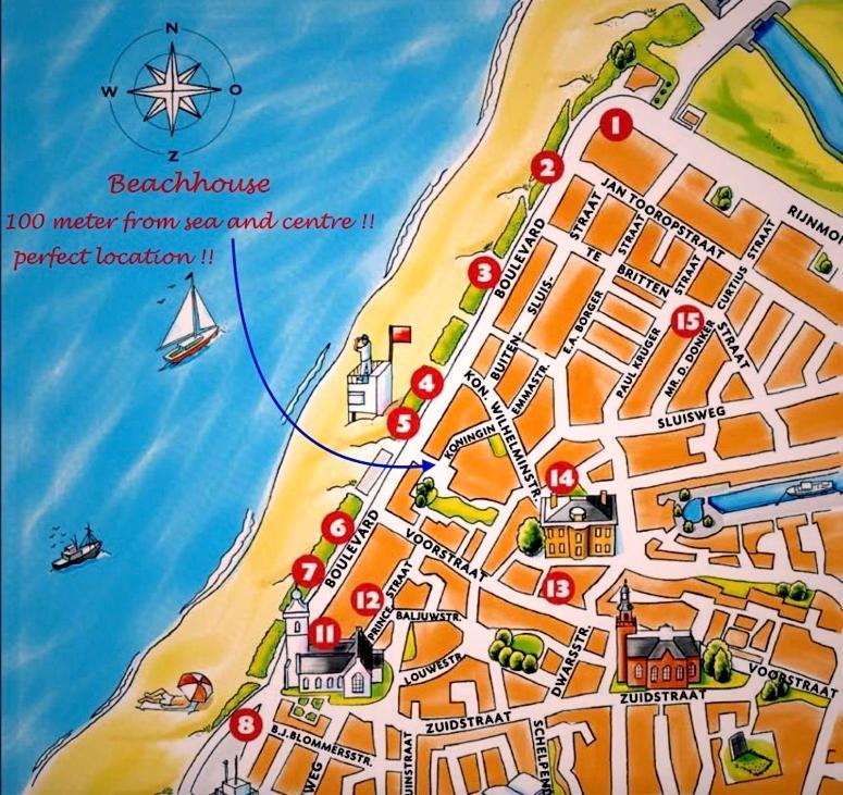 Beachhouse Anna, 1 Minute Walk To The Beach And Centre Of Katwijk, Free Private Parking Next To The House ! Katwijk aan Zee Exterior foto